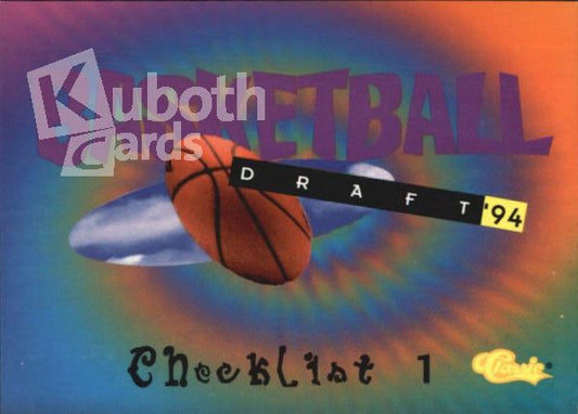 NBA 1994 Classic - No 76 - Checklist 1