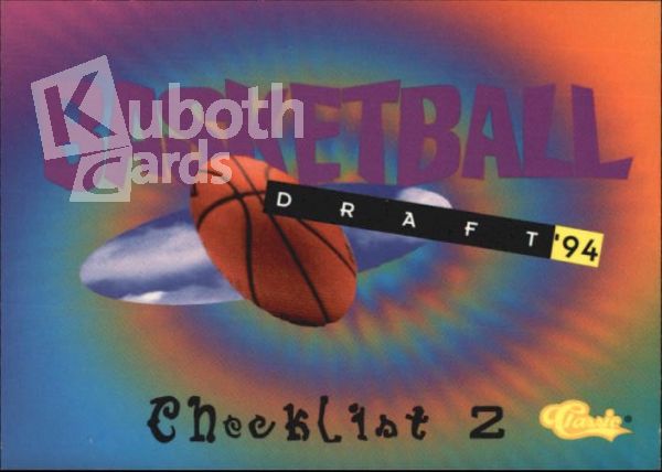 NBA 1994 Classic - No 77 - Checklist 2