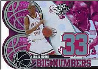 NBA 2004 Press Pass Big Numbers - No BN 12/25 - James Moore