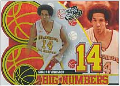 NBA 2004 Press Pass Big Numbers - No BN 10/25 - S. Livingston