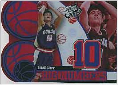 NBA 2004 Press Pass Big Numbers - No BN 1/25 - Blake Stepp