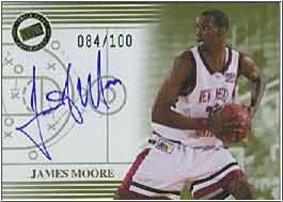 NBA 2004 Press Pass Autographs Gold - No. 21 - James Moore