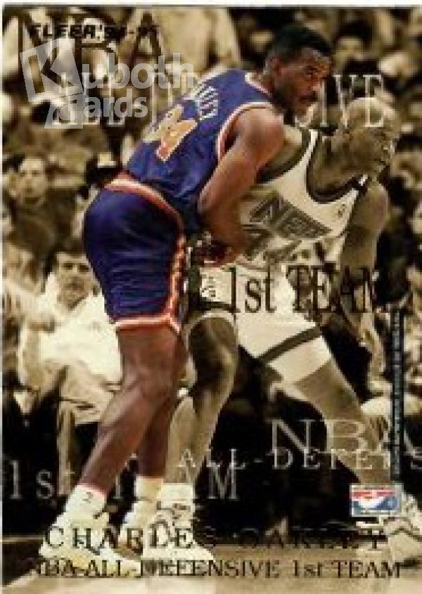 NBA 1994-95 Fleer European All Defensive - No 4 - Charles Oakley / David Robinson