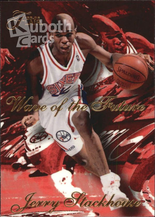 NBA 1995-96 Flair Wave of the Future - No 8 of 10 - Jerry Stackhouse