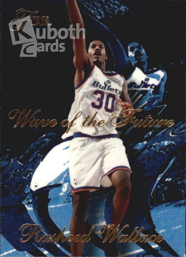 NBA 1995-96 Flair Wave of the Future - No 10 of 10 - Rasheed Wallace