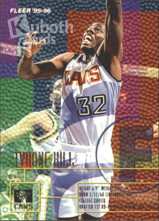 NBA 1995-96 Fleer - No 28 - Tyrone Hill