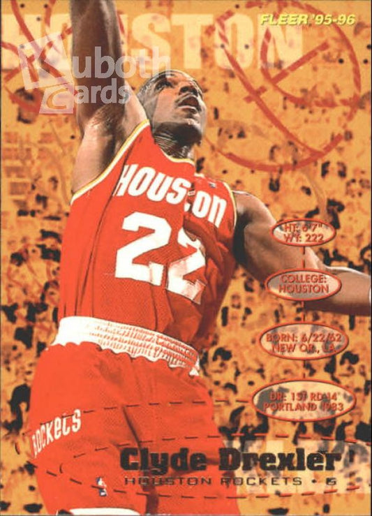 NBA 1995-96 Fleer - No 66 - Clyde Drexler