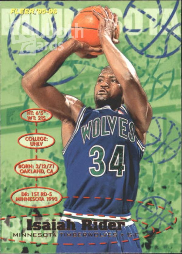 NBA 1995-96 Fleer - No 109 - Isaiah Rider