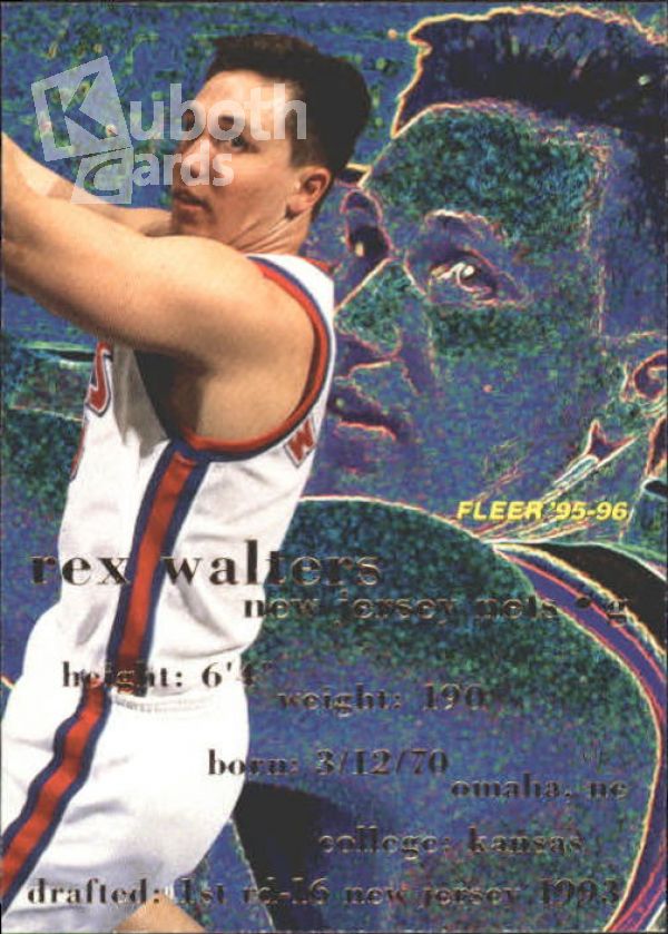 NBA 1995-96 Fleer - No 118 - Rex Walters