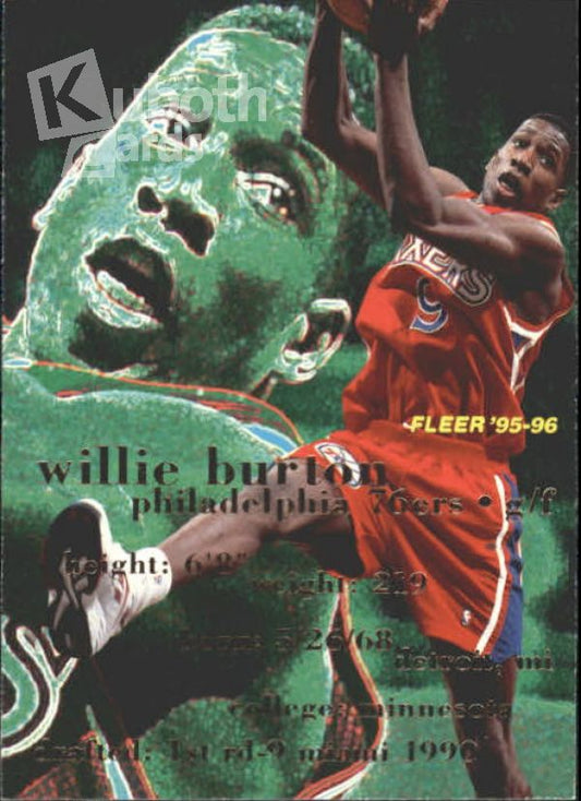 NBA 1995-96 Fleer - No 137 - Willie Burton