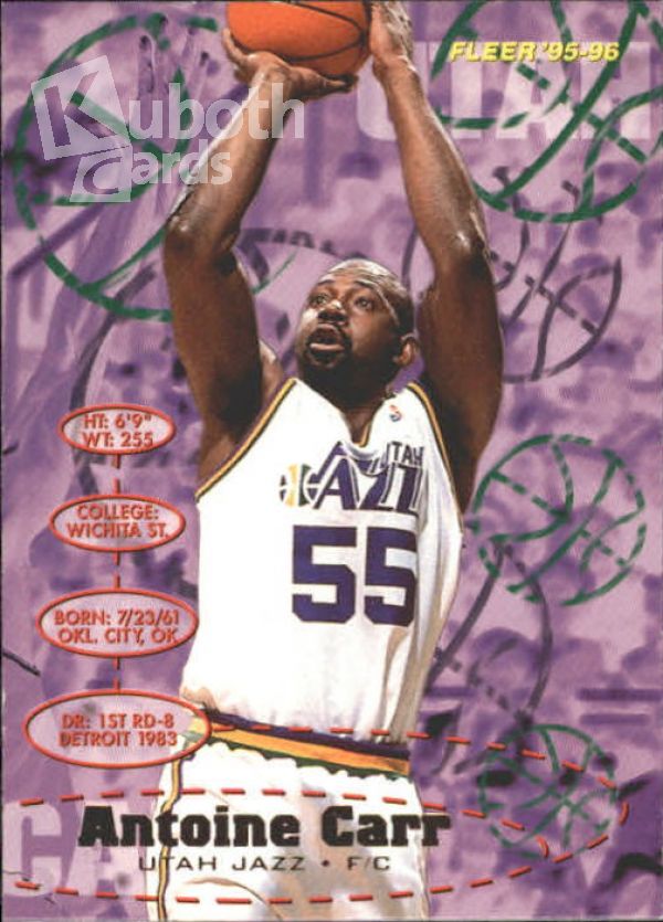 NBA 1995-96 Fleer - No. 184 - Antoine Carr