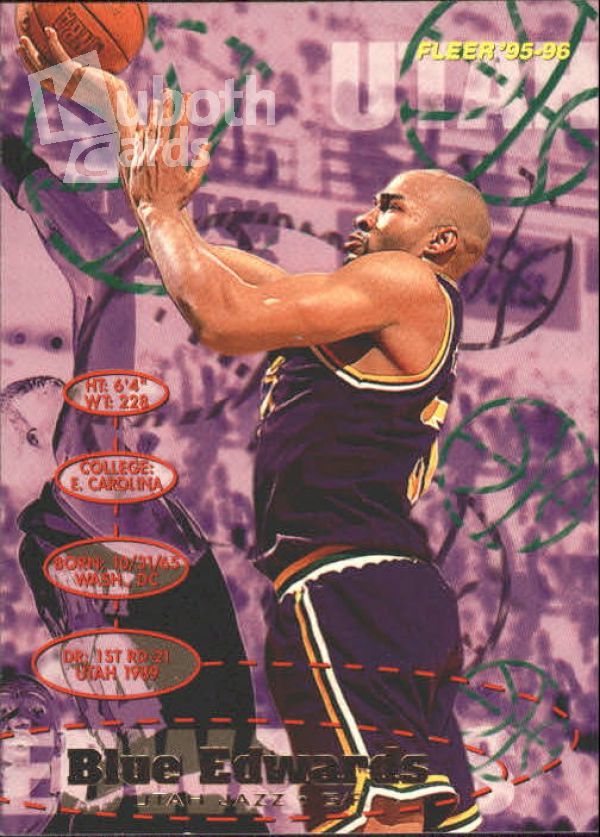 NBA 1995-96 Fleer - No 185 - Blue Edwards