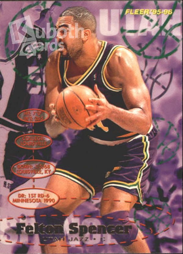 NBA 1995-96 Fleer - No 189 - Felton Spencer