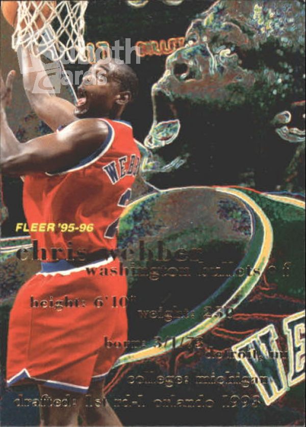 NBA 1995-96 Fleer - No 197 - Chris Webber