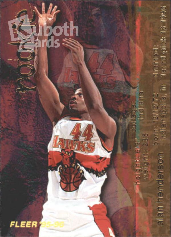 NBA 1995-96 Fleer - No 294 - Alan Henderson