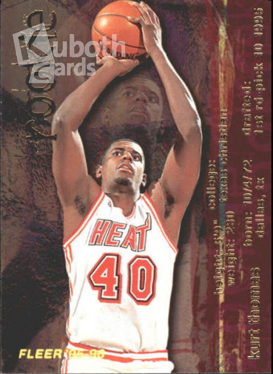 NBA 1995-96 Fleer - No. 313 - Kurt Thomas