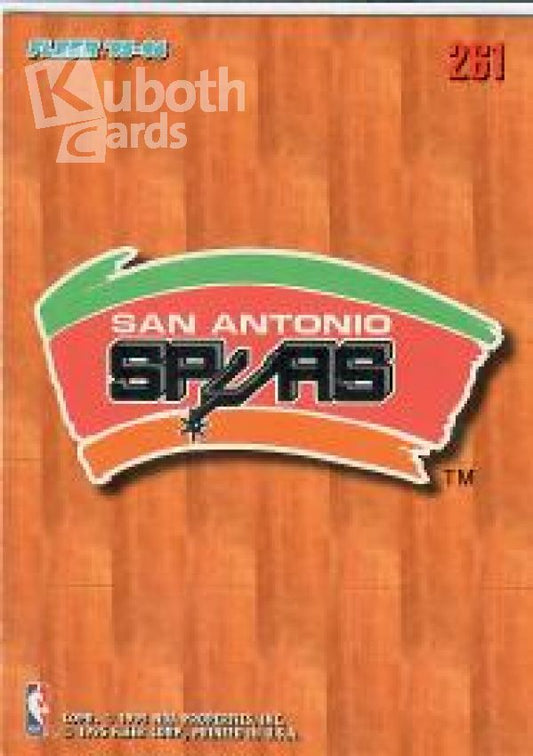 NBA 1995-96 Fleer European - No 261 - San Antonio Spurs Team Logo