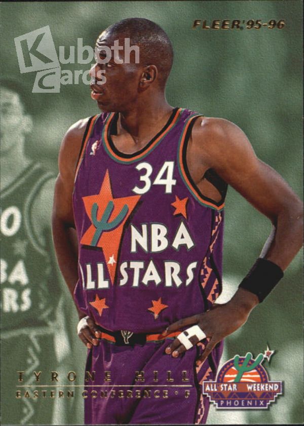 NBA 1995-96 Fleer All-Stars - No 7 of 13 - Tyrone Hill / Karl Malone