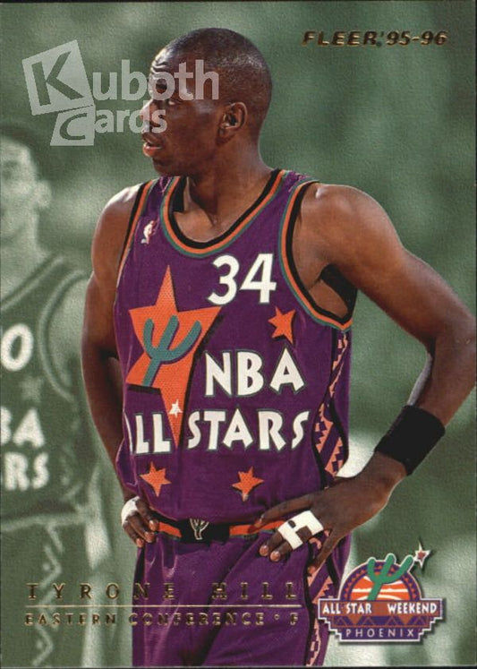 NBA 1995-96 Fleer All-Stars - No 7 of 13 - Tyrone Hill / Karl Malone