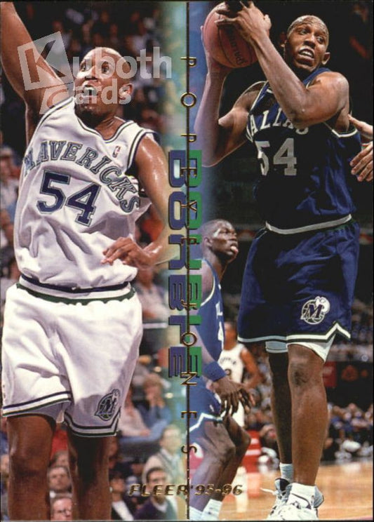 NBA 1995-96 Fleer Double Doubles - No 5 of 12 - Popeye Jones