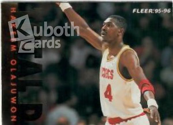 NBA 1995-96 Fleer Total D - No 6 of 12 - Hakeem Olajuwon