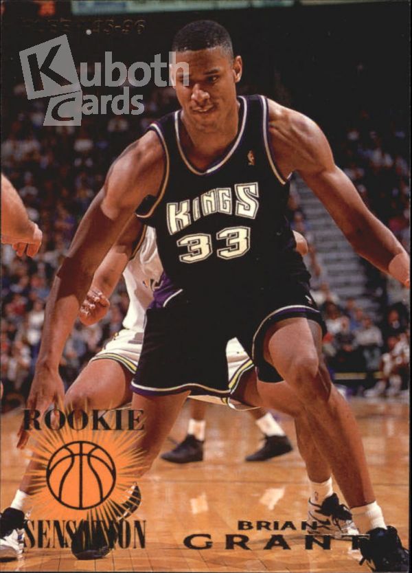 NBA 1995-96 Fleer Rookie Sensations - No 1 of 15 - Brian Grant