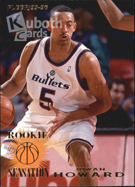 NBA 1995-96 Fleer Rookie Sensations - No 3 of 15 - Juwan Howard