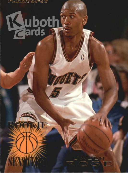 NBA 1995-96 Fleer Rookie Sensations - No 12 of 15 - Jalen Rose