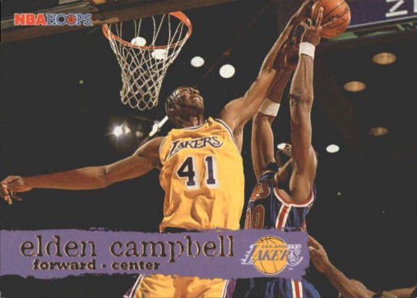 NBA 1995-96 Hoops - No 77 - Elden Campbell