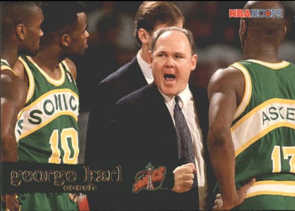 NBA 1995-96 Hoops - No. 193 - George Karl