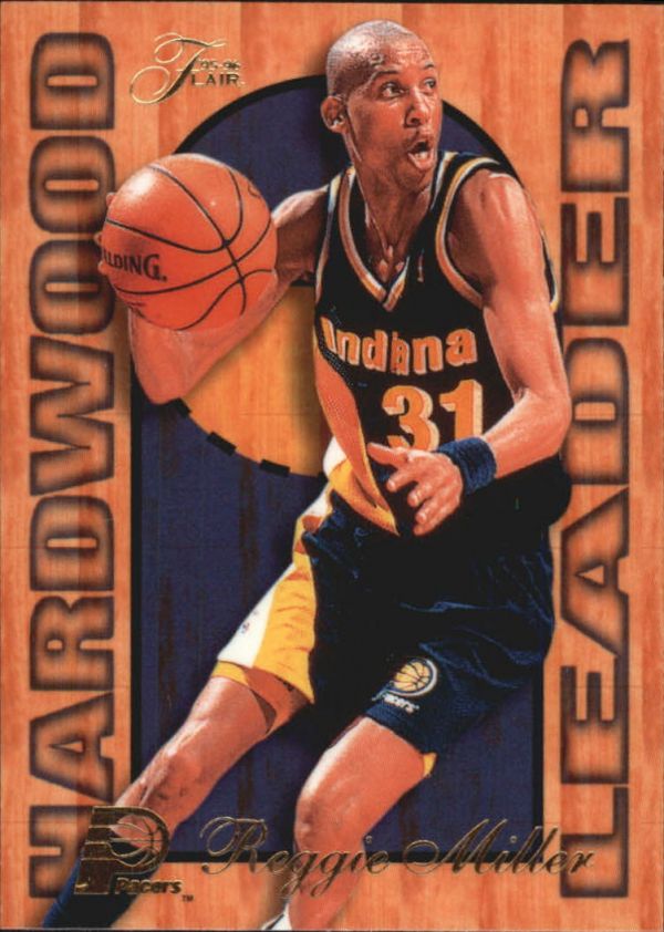 NBA 1995-96 Fleer Flair Hardwood Leaders - No 11 of 27 - Reggie Miller