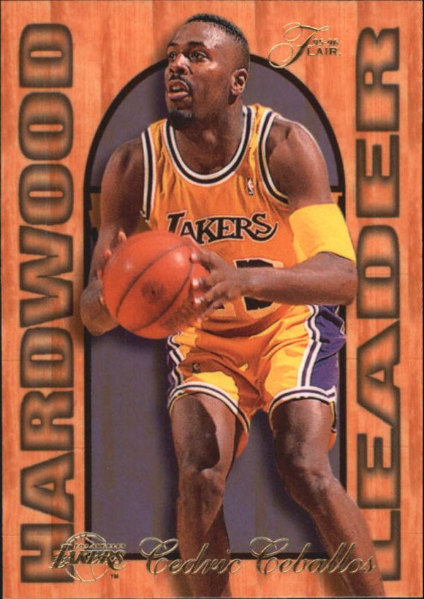 NBA 1995-96 Fleer Flair Hardwood Leaders - No 13 of 27 - Cedric Ceballos