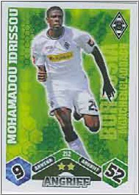 Fussball 2010 / 11 Topps Match Attax - No 212 - M. Idrissou