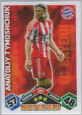 Fussball 2010 / 11 Topps Match Attax - No 224 - A. Tymoschchuk