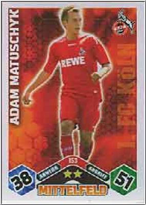 Soccer 2010/11 Topps Match Attax - No 153 - Adam Matuschyk