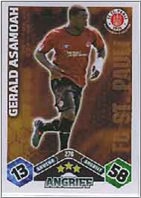 Fussball 2010 / 11 Topps Match Attax - No 270 - Gerald Asamoah