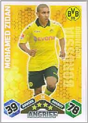 Fussball 2010 / 11 Topps Match Attax - No 34 - Mohamed Zidan