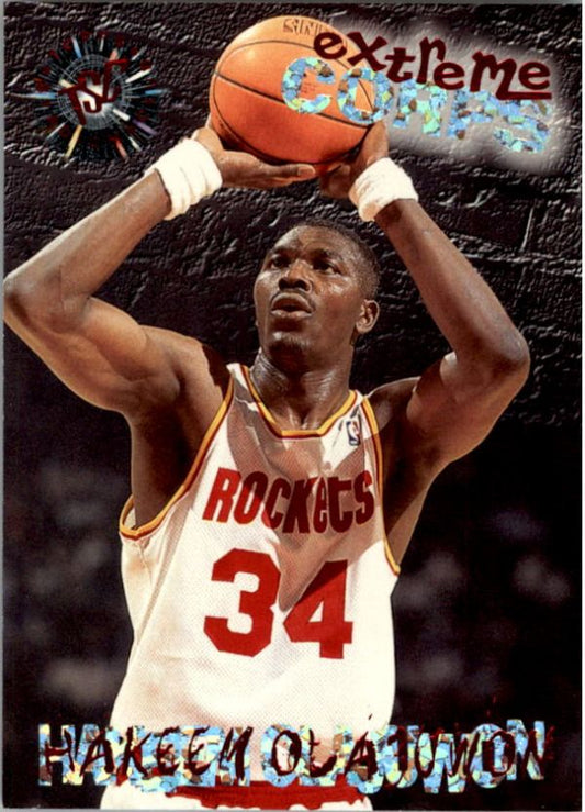 NBA 1995-96 Stadium Club - No 110R - Hakeem Olajuwon