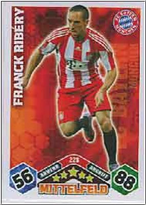 Soccer 2010/11 Topps Match Attax - No 228 - Franck Ribery