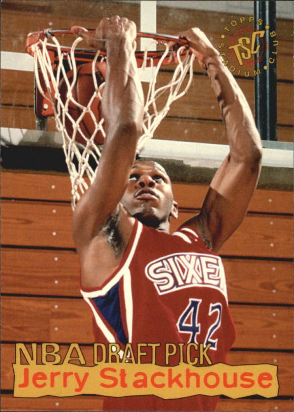 NBA 1995-96 Stadium Club Draft Picks - No 3 - Jerry Stackhouse