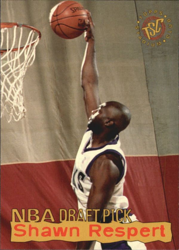 NBA 1995-96 Stadium Club Draft Picks - No 8 - Shawn Respert