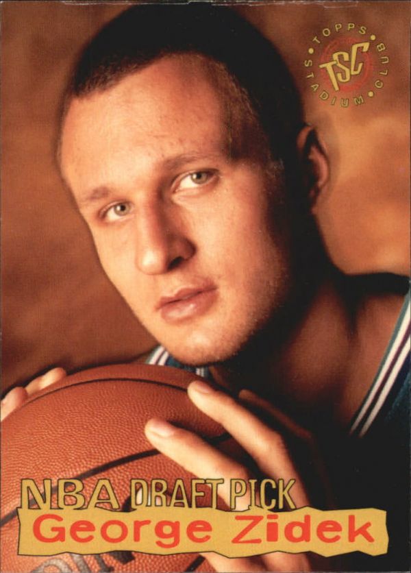 NBA 1995-96 Stadium Club Draft Picks - No 22 - George Zidek