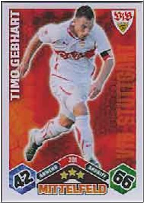 Fussball 2010 / 11 Topps Match Attax - No 301 - Timo Gebhart