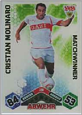 Fussball 2010 / 11 Topps Match Attax - No 391 - Cristian Molinar