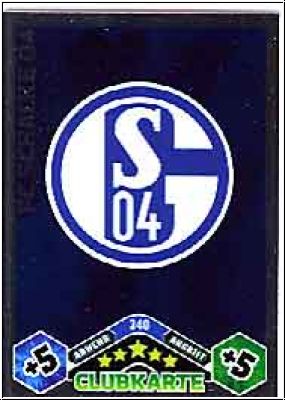 Fussball 2010 / 11 Topps Match Attax - No 340 - Logo Schalke