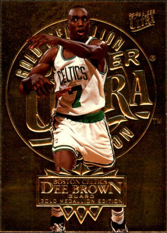 NBA 1995-96 Ultra Gold Medallion - No. 9 - Dee Brown