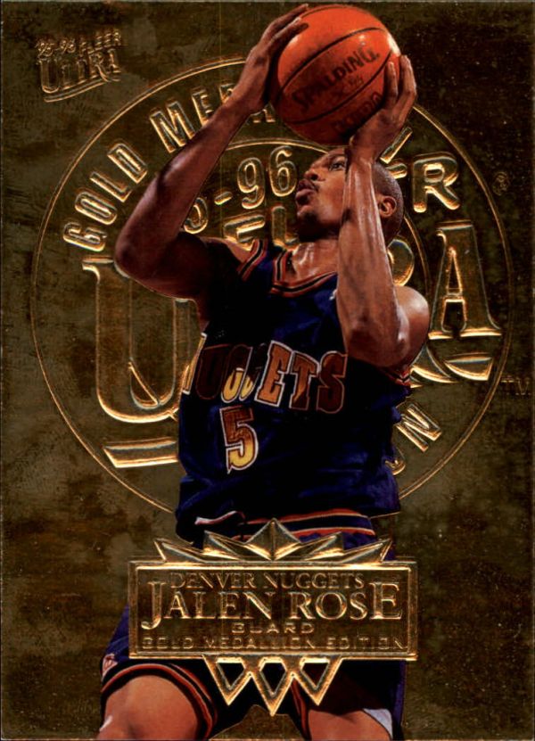 NBA 1995-96 Ultra Gold Medallion - No. 47 - Jalen Rose