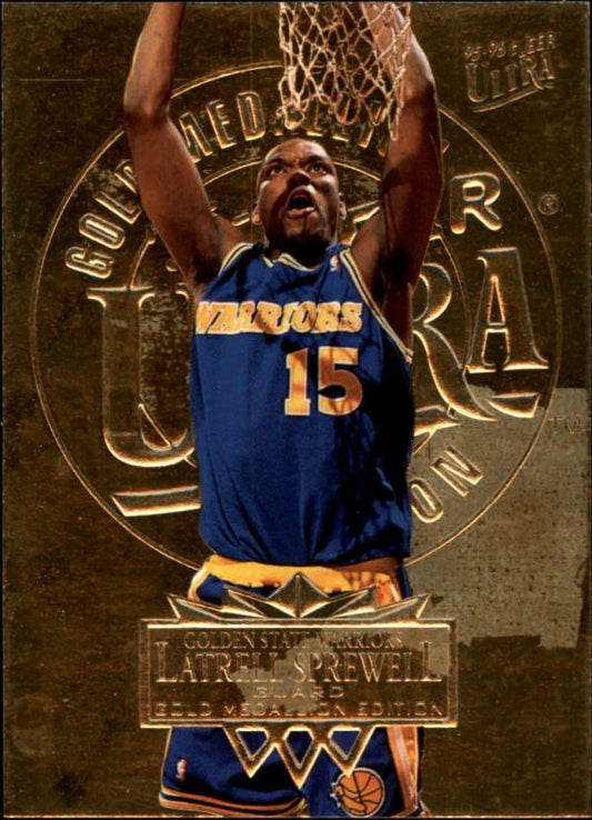 NBA 1995-96 Ultra Gold Medallion - No. 64 - Latrell Sprewell