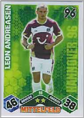 Soccer 2010/11 Topps Match Attax - No 98 - Leon Andreasen