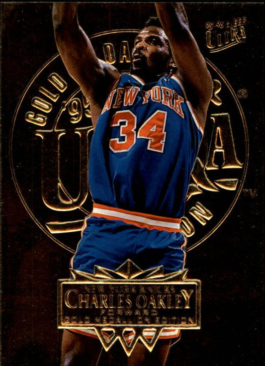 NBA 1995-96 Ultra Gold Medallion - No. 120 - Charles Oakley